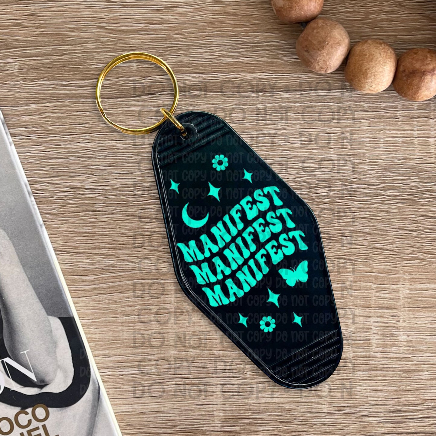 Manifest Aqua - UV DTF Keychain Decal