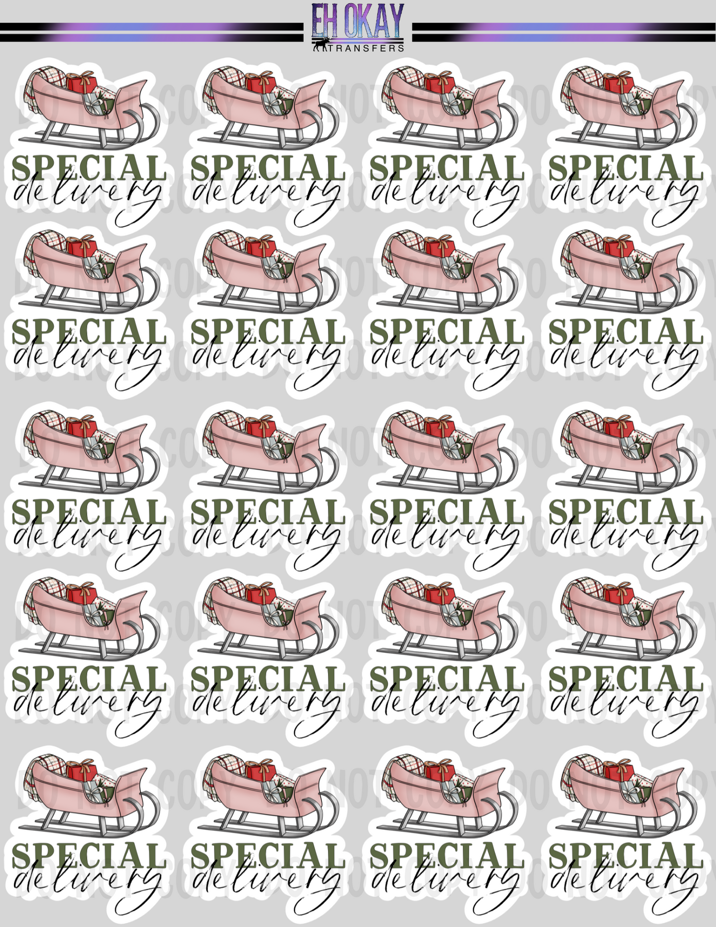 Special Delivery - Vinyl sticker sheet