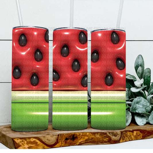 Watermelon - Sublimation 20oz Skinny Straight Wrap