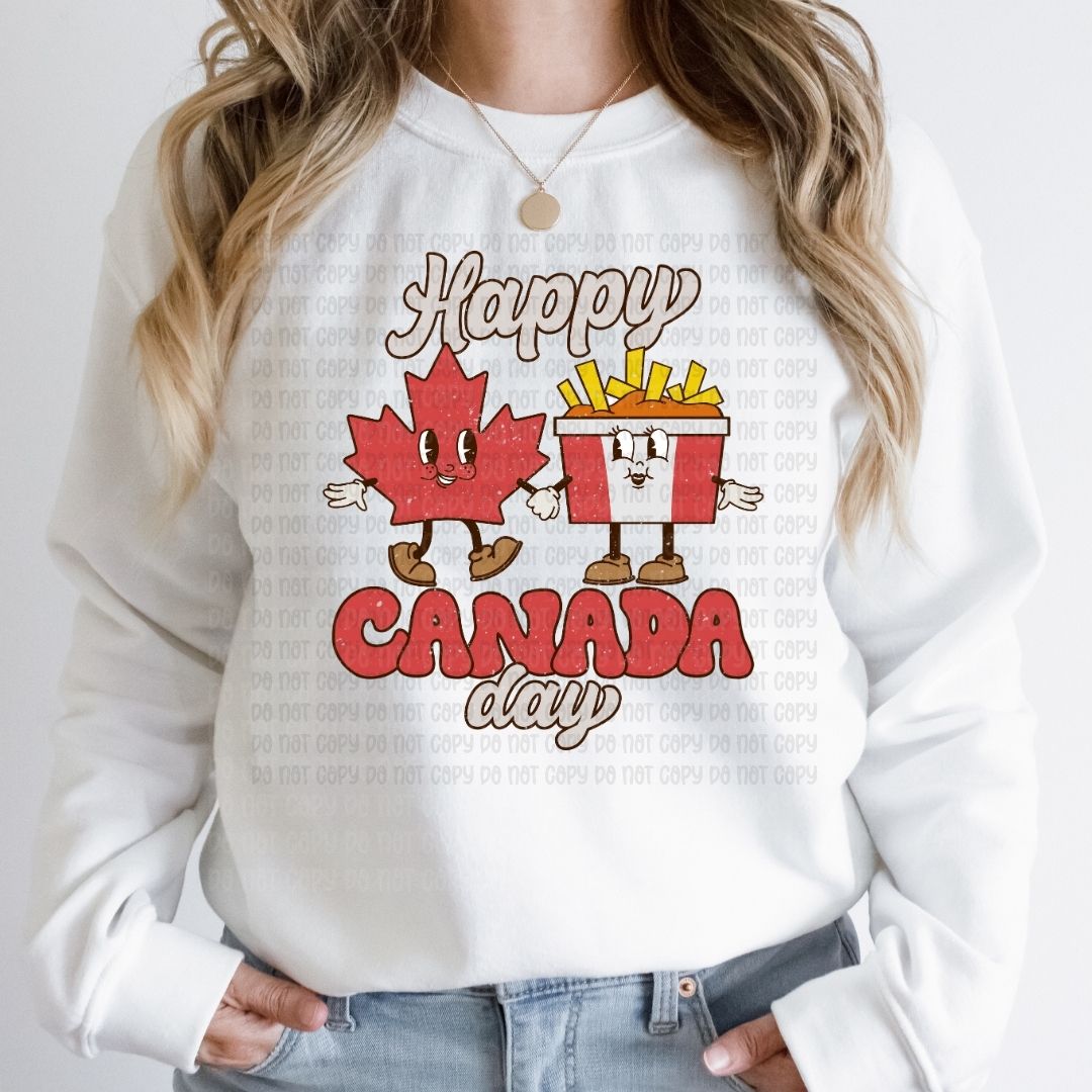 Happy Canada Day Distressed - DTF