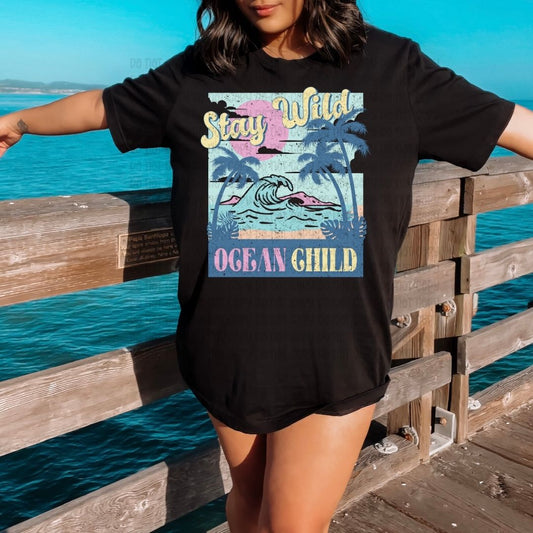 Stay Wild Ocean Child Distressed - DTF