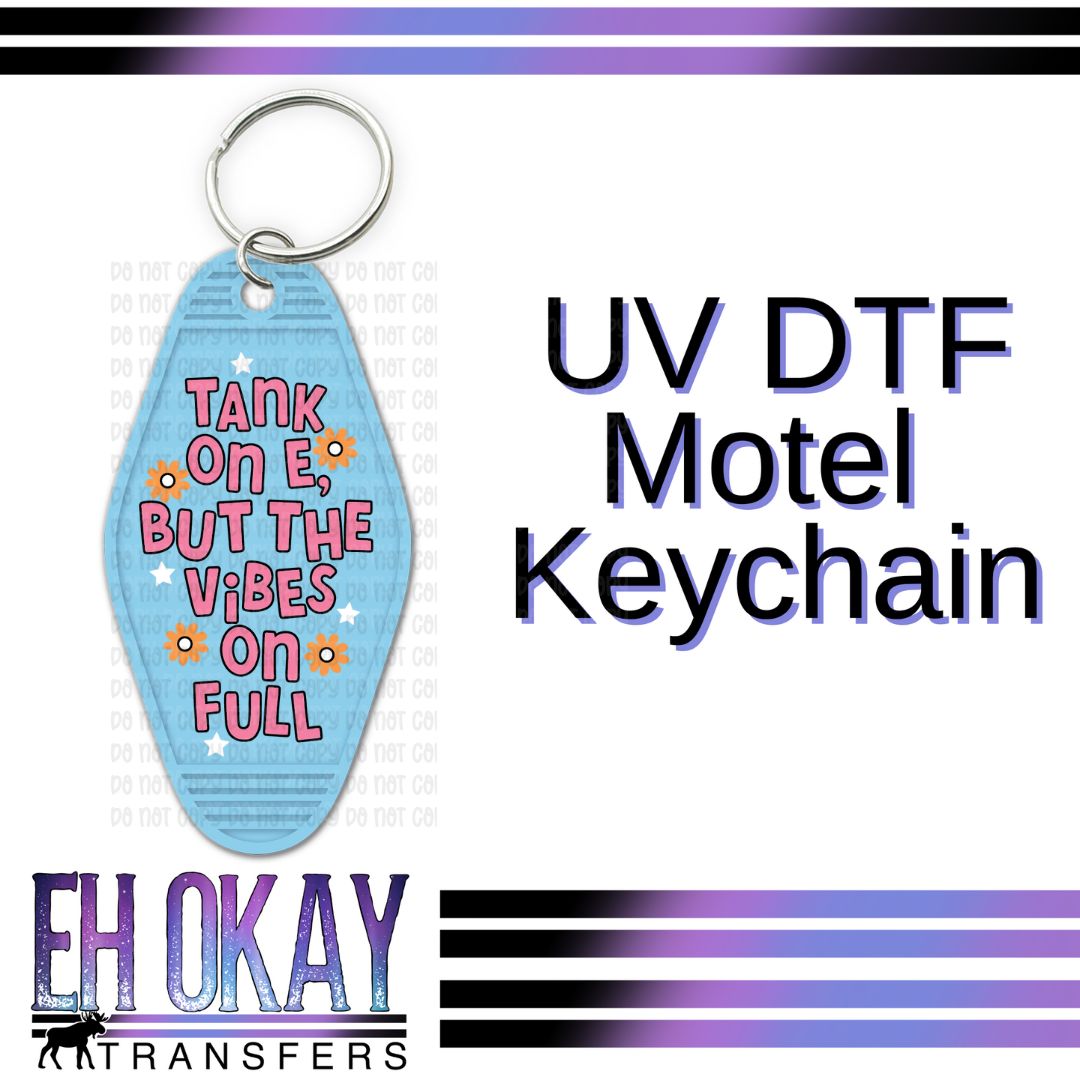 Tank On E - UV DTF Keychain Decal