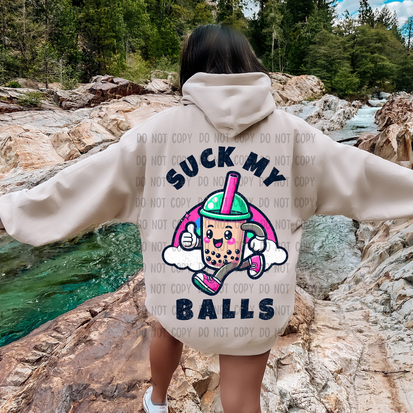 Suck my balls distressed - Sublimation