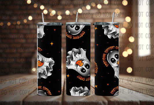 Emotional Support Ghost - Sublimation 20oz Straight Wrap