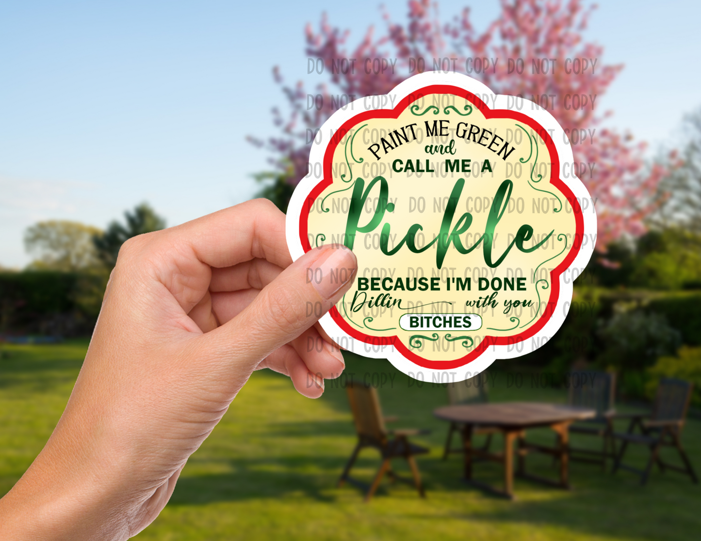 Call me a pickle - Vinyl Sticker