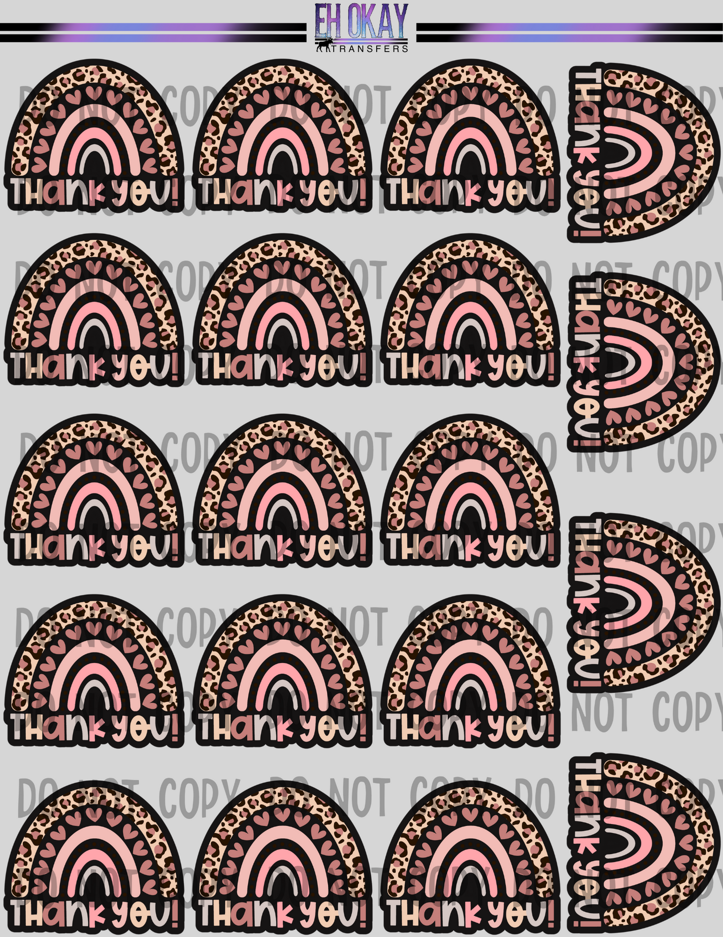 Thank you - Vinyl sticker sheet