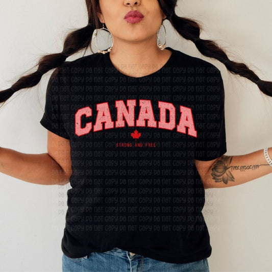 Canada Strong And Free Distressed - DTF