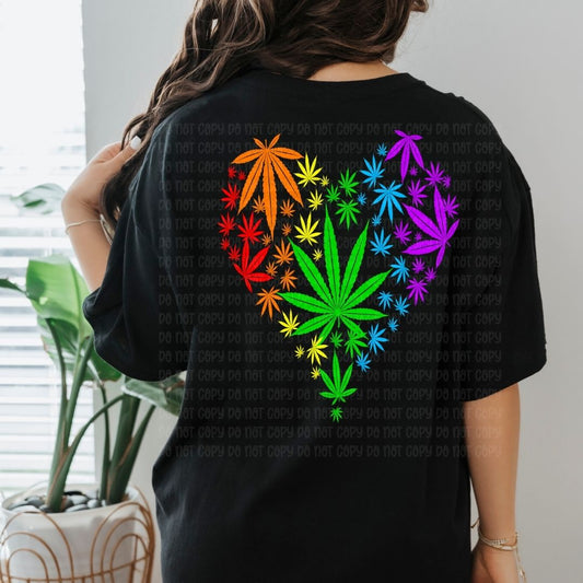 Rainbow Maryjane Leaves - DTF