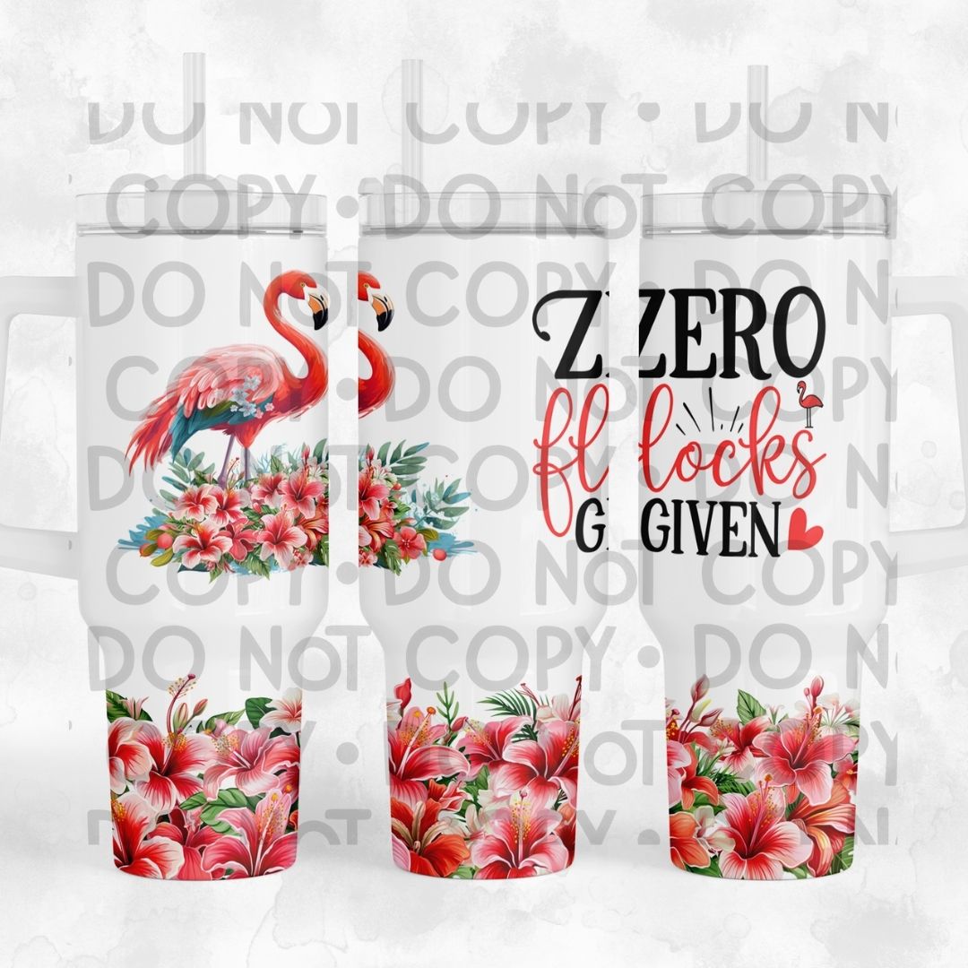 Zero Flocks Given - 40oz  Sublimation Wrap