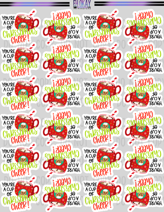 Christmas Cheer - Vinyl sticker sheet