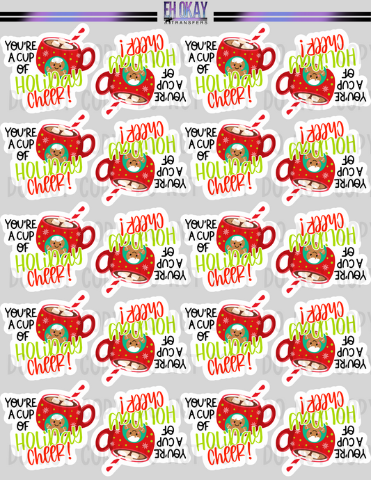 Holiday Cheer - Vinyl sticker sheet