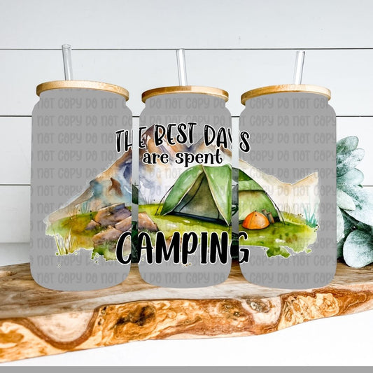 Best Days Are Spent Camping Wrap 16oz - UV DTF