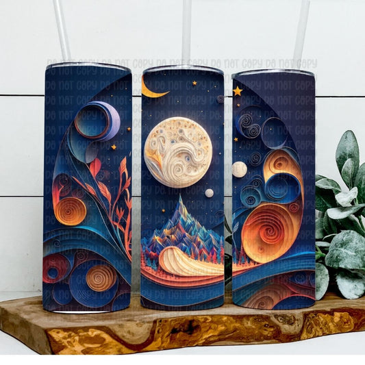 Night Art - Sublimation 20oz Tapered or Straight Wrap