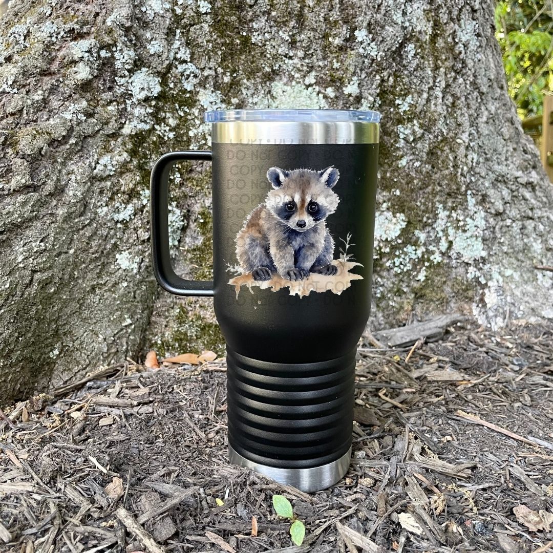 Baby Raccoon - UV DTF Decal