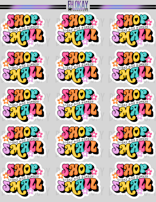 Shop small - Vinyl sticker sheet