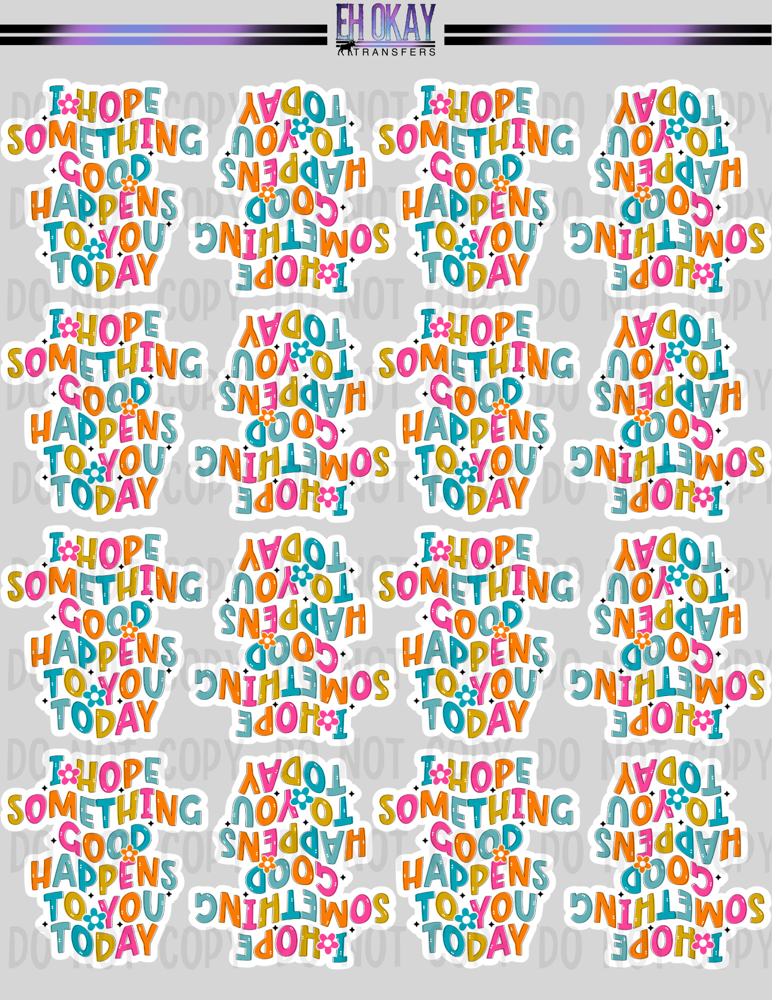 Something good - Vinyl sticker sheet – Eh Okay Transfers