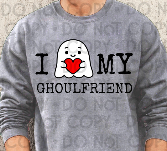 Love My Ghoulfriend Black - DTF