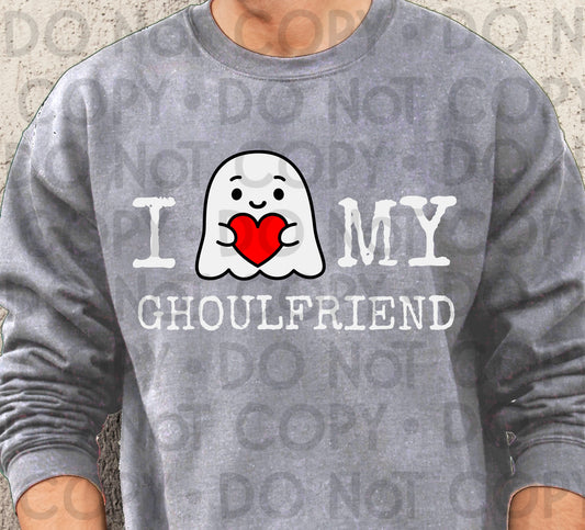 Love My Ghoulfriend White - DTF