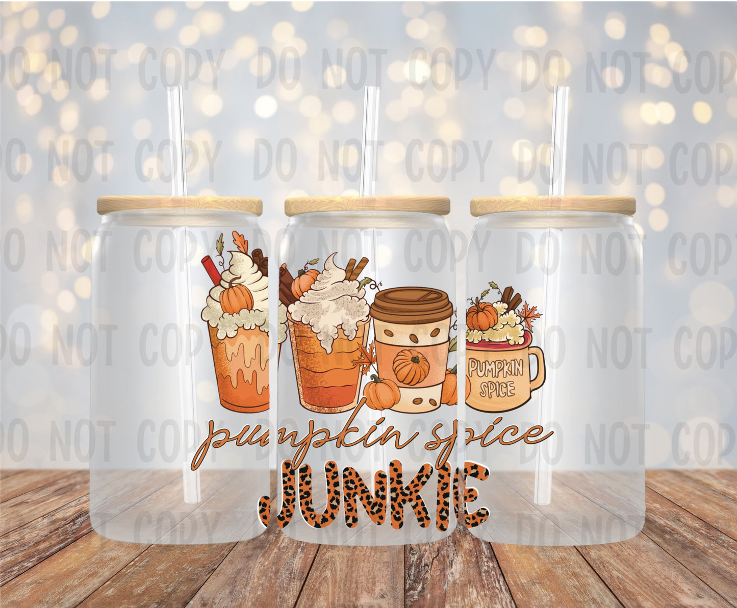 Pumpkin Spice Junkie - UV DTF