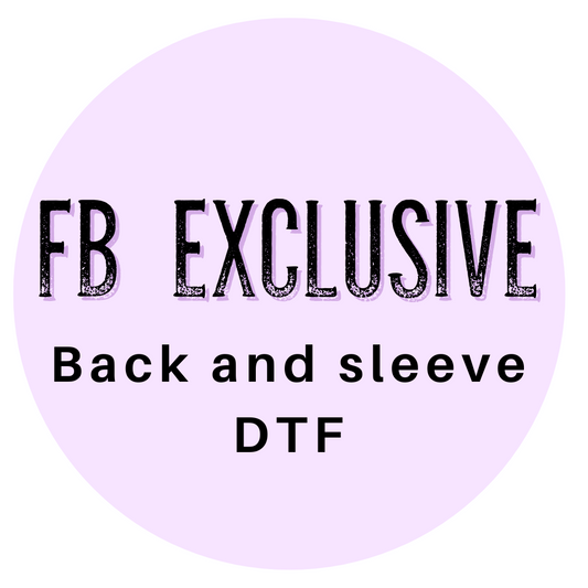 FB Exclusive Back and sleeve combo - DTF