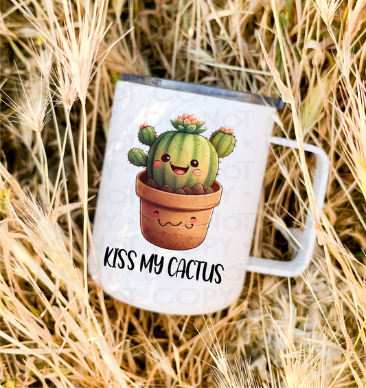 Kiss my cactus - UV DTF Decal