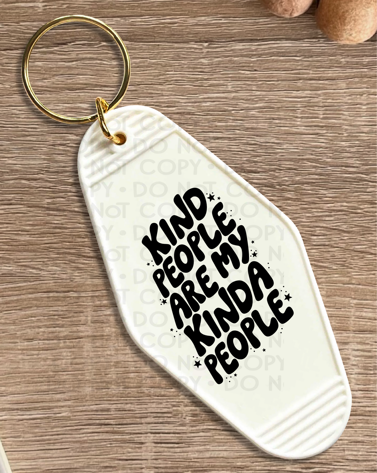 Kind people - UV DTF Keychain Decal