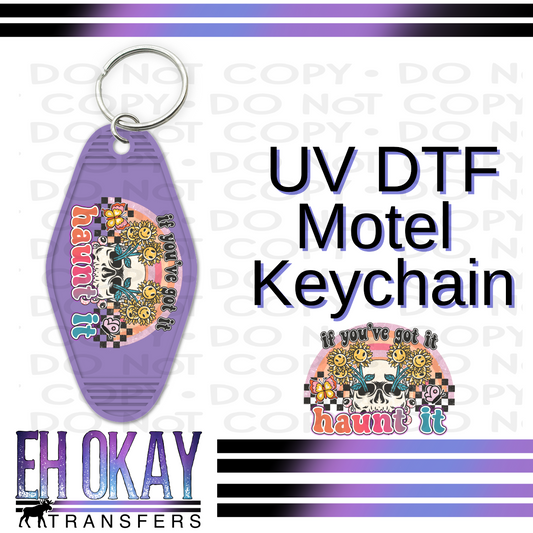 Haunt it - UV DTF Keychain Decal