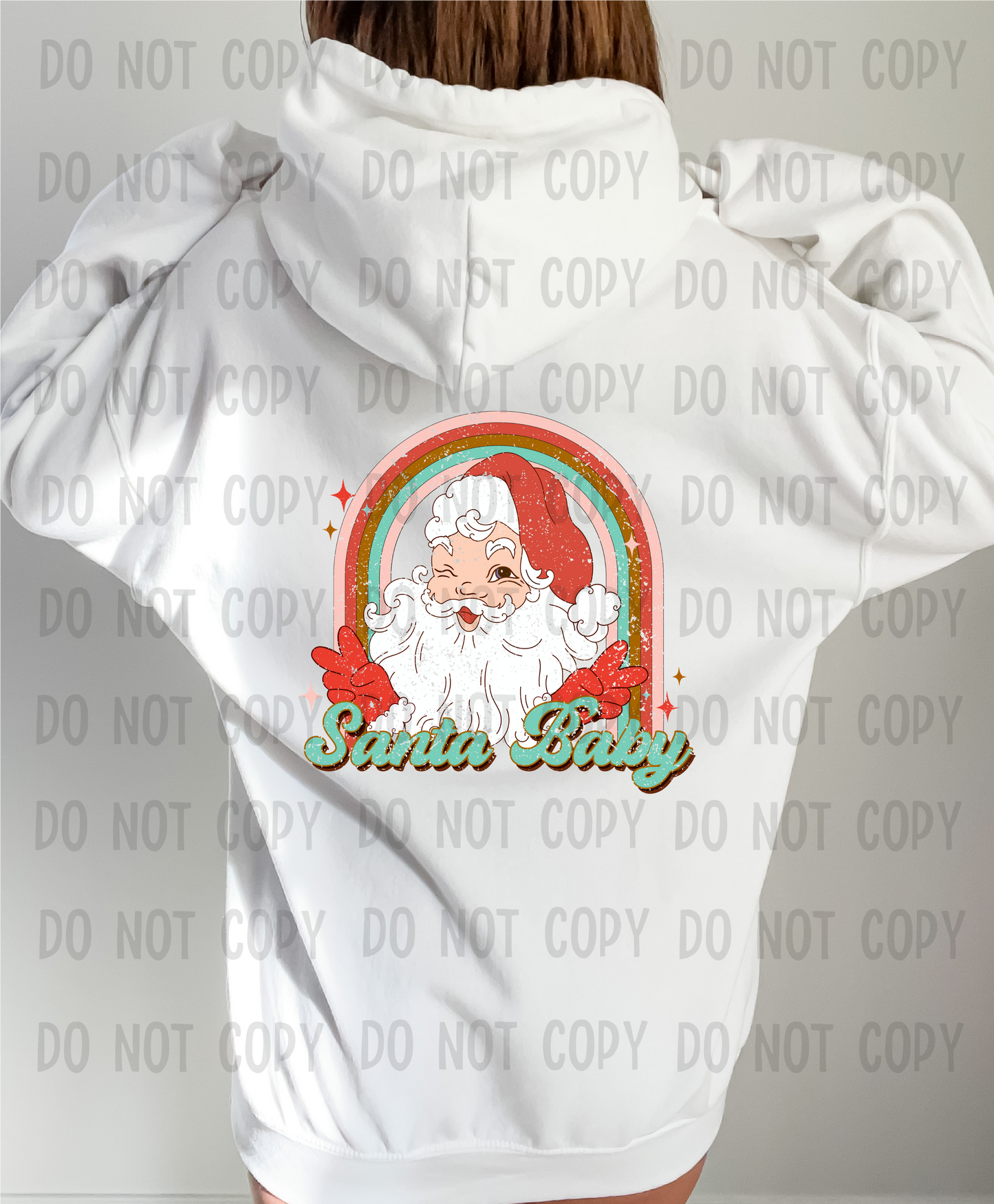 Santa baby distressed - DTF