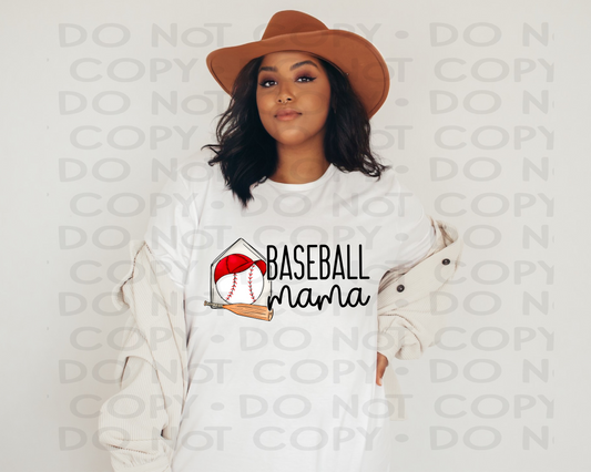 Baseball mama hat  - DTF