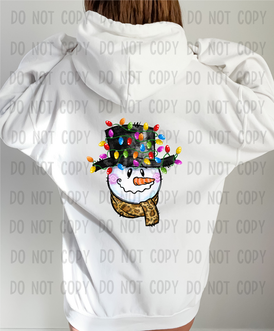 Leopard scarf snowman - DTF