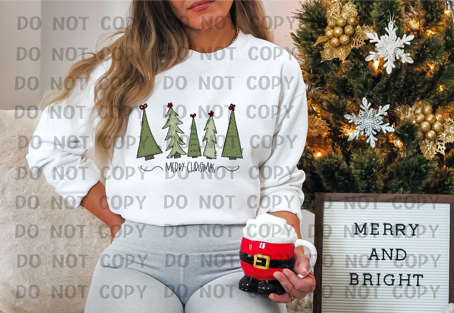 Merry Christmas trees - DTF