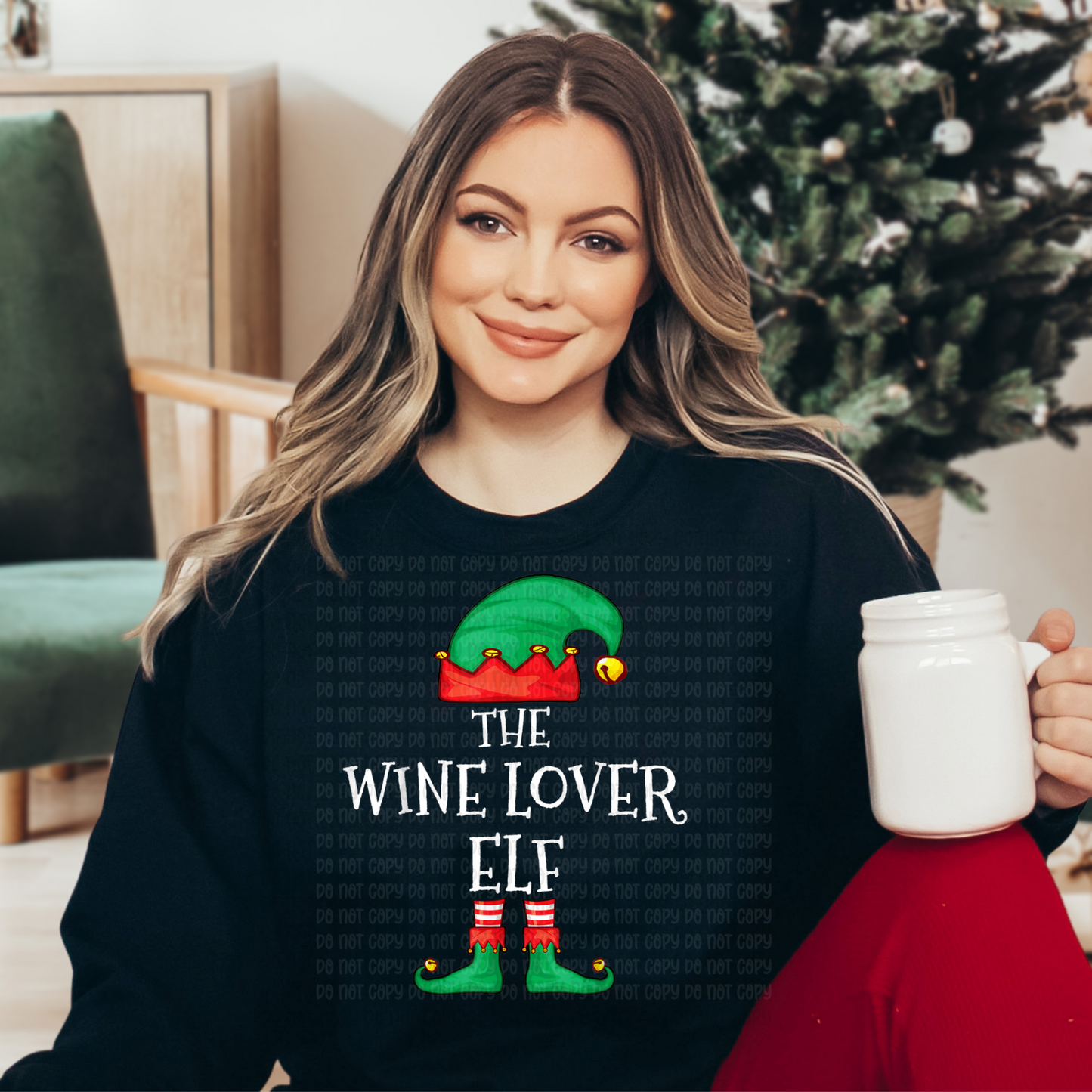Wine lover elf - DTF