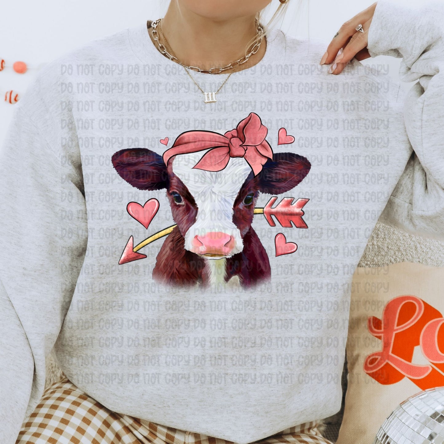 Valentine cow - DTF