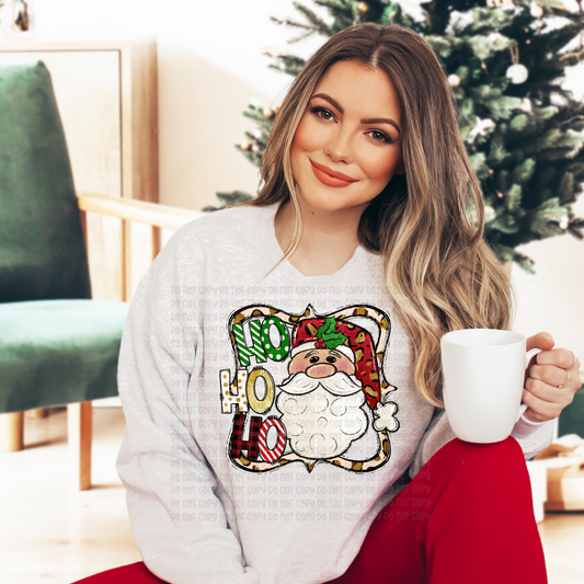 Santa Leopard hat - DTF