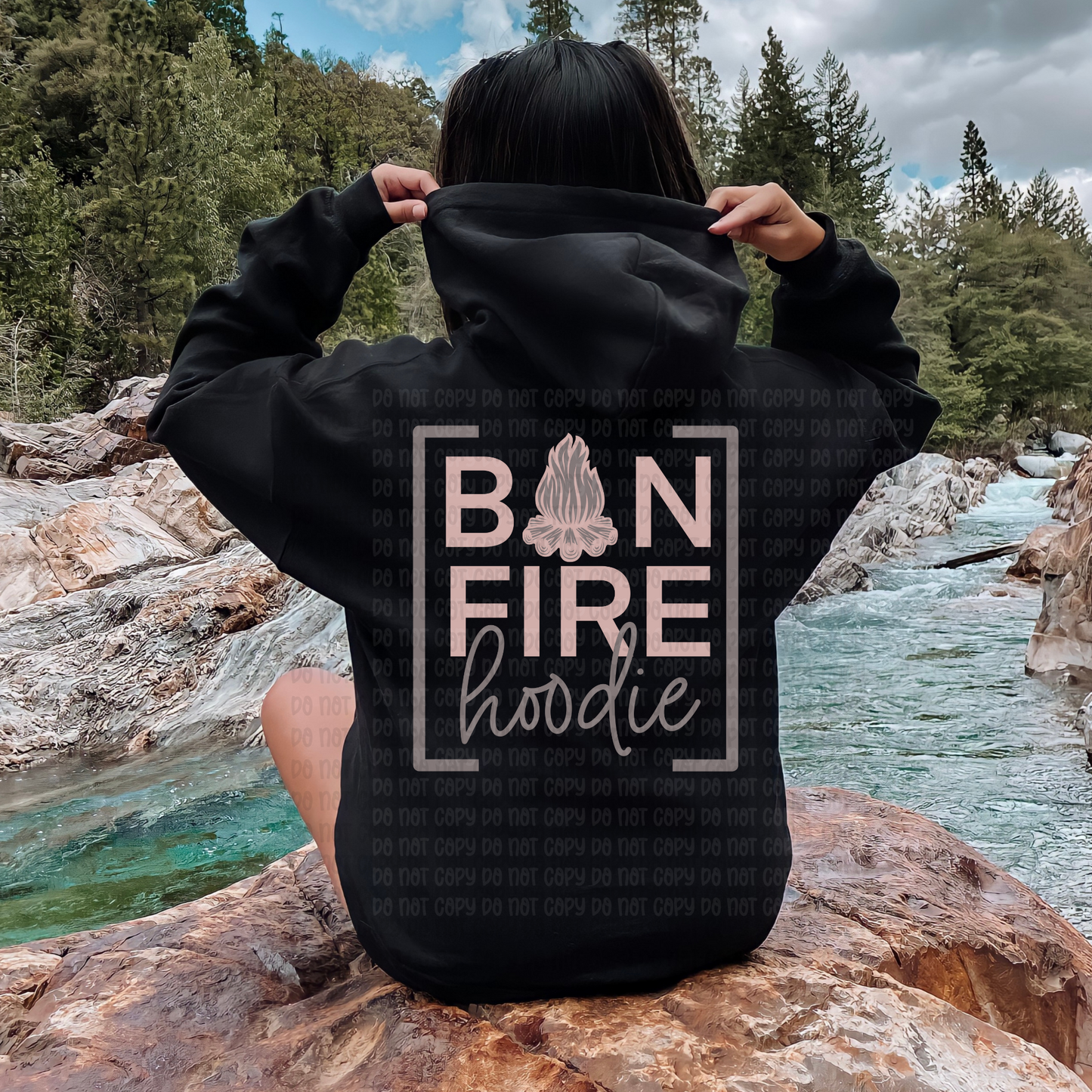 Bone fire hoodie - DTF