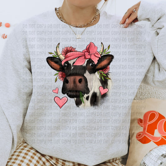 Valentines cow - DTF