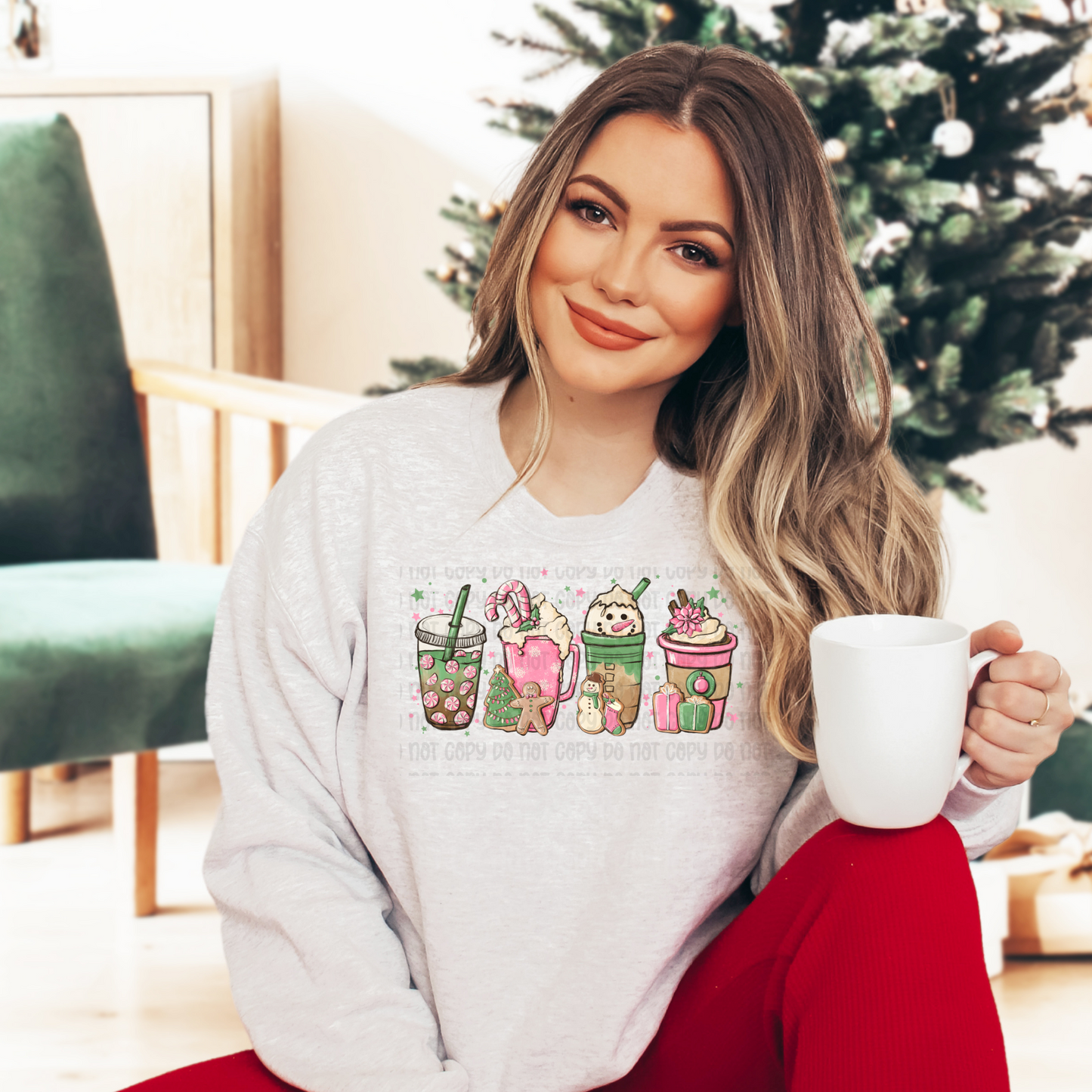 Pink snowman drinks - DTF