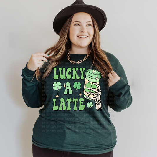 Lucky a latte - DTF