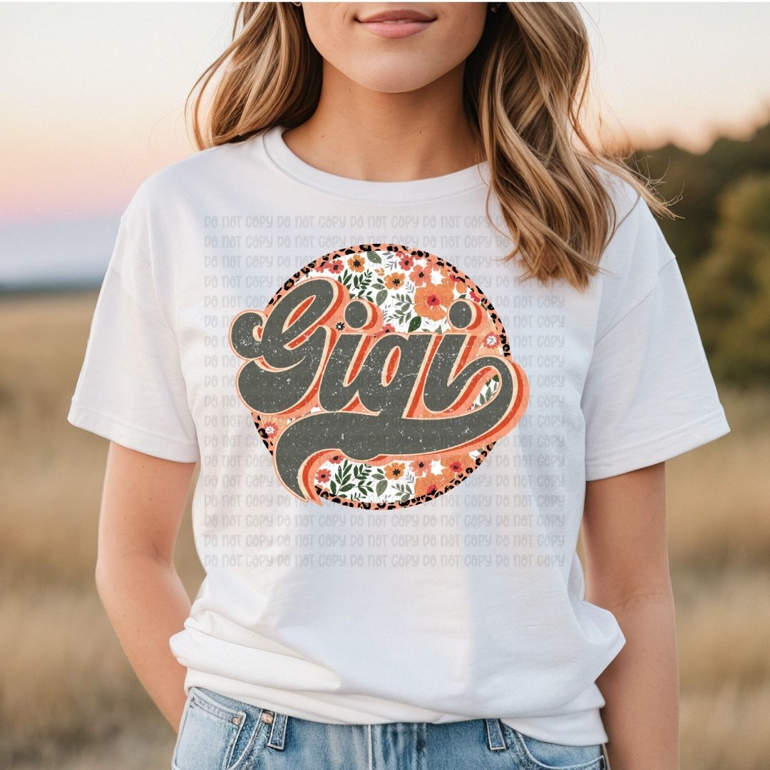 Gigi Floral Circle - DTF