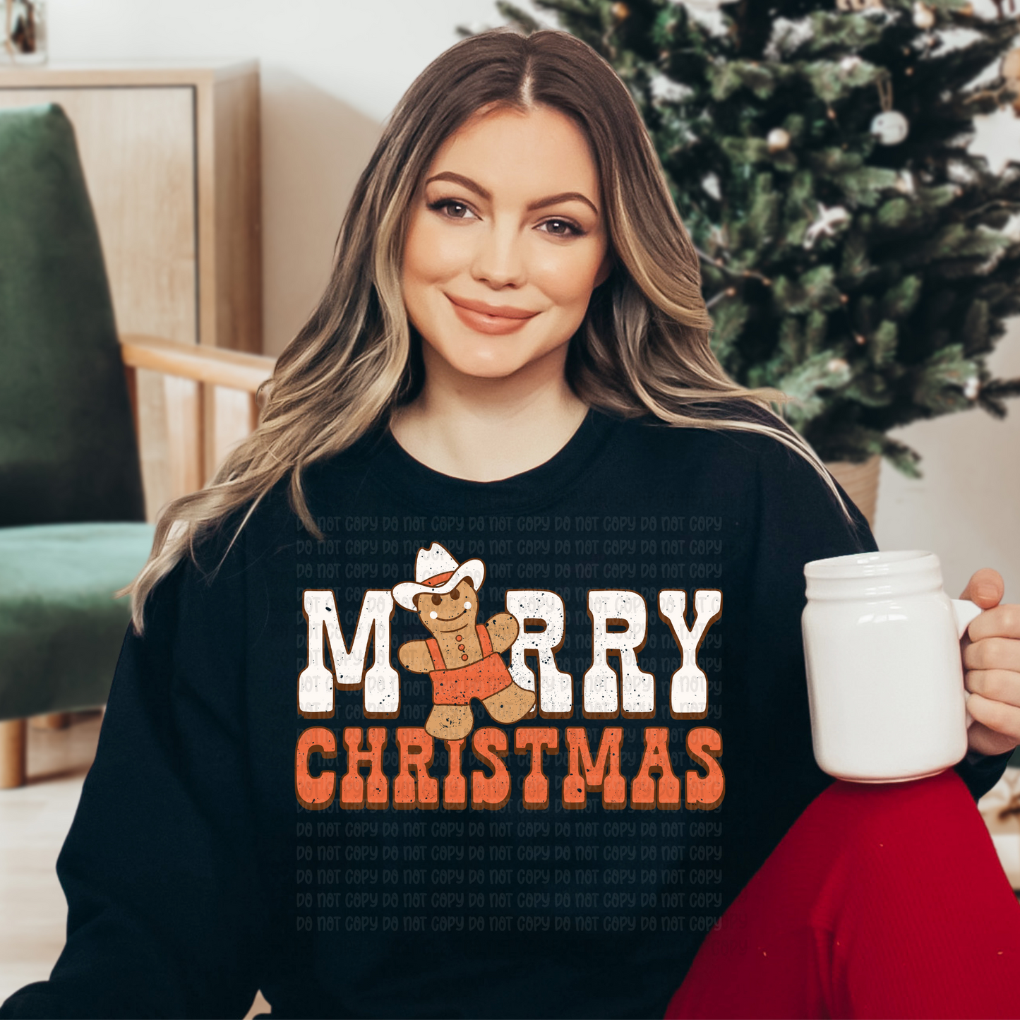 Merry Christmas distressed -DTF
