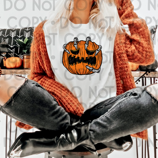 Pumpkin skellie distressed - DTF