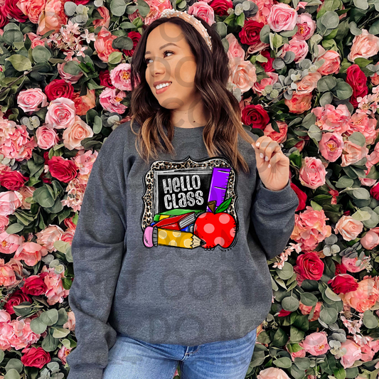 Copy of Hello Class leopard - DTF