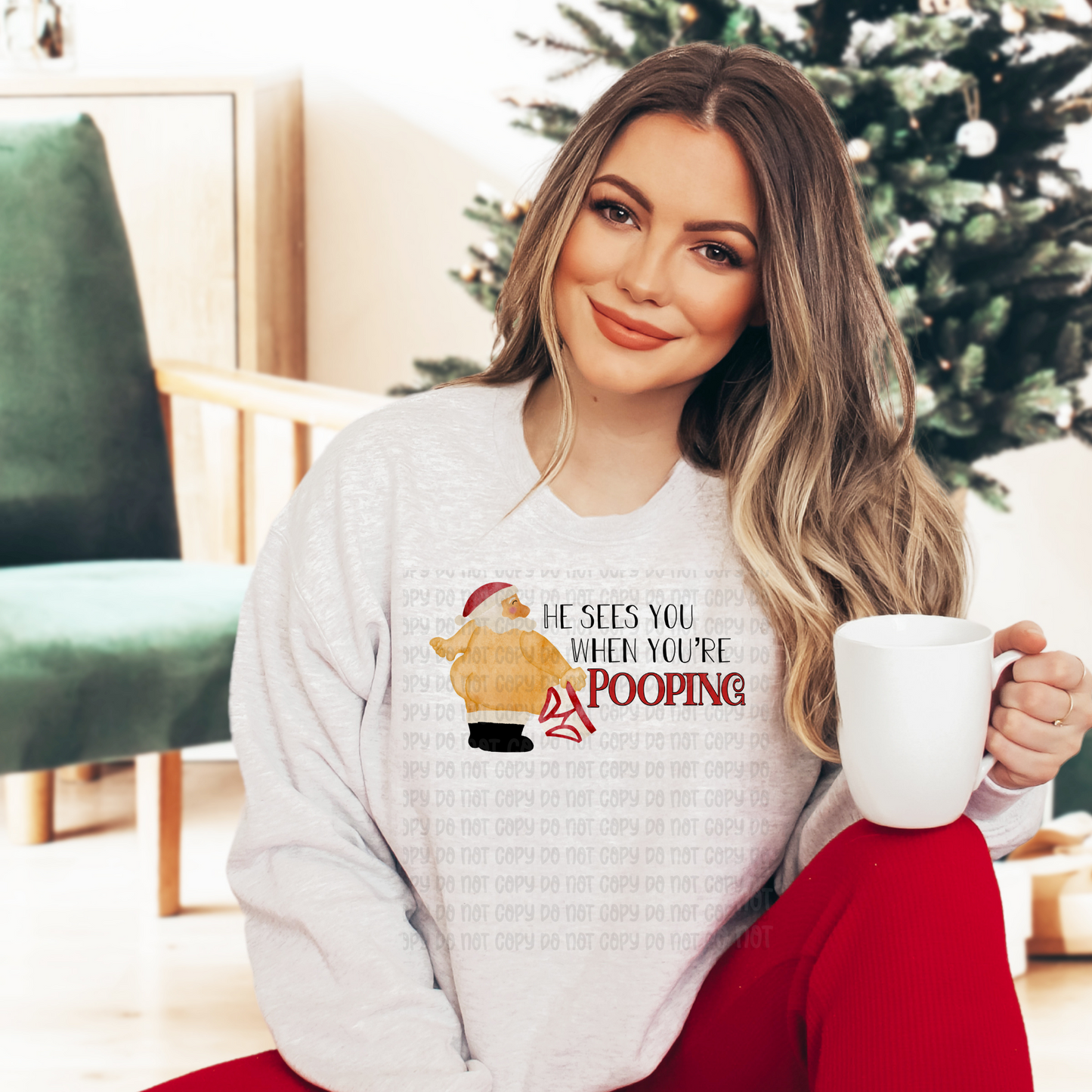 He sees you when you're pooping - DTF