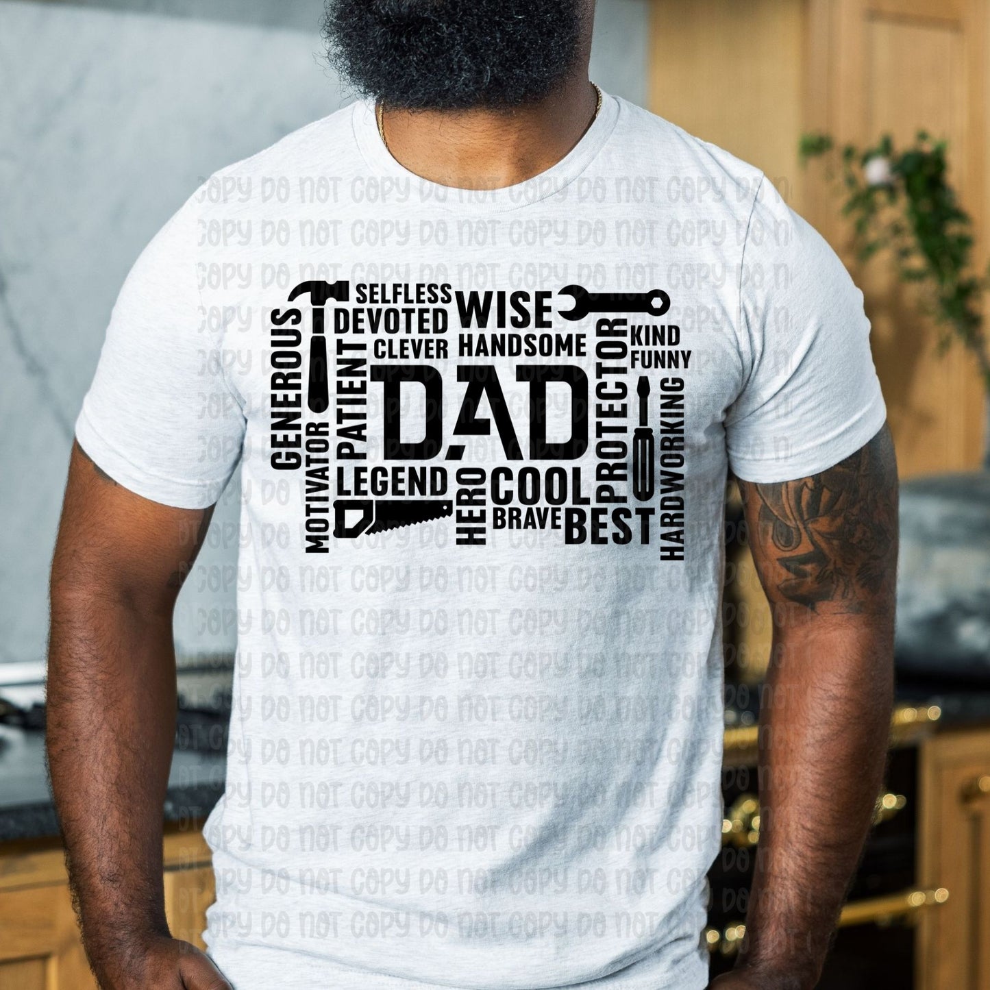 Dad in black - DTF