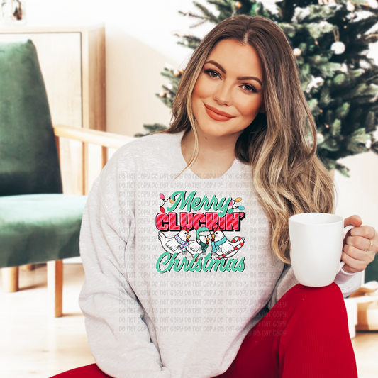 Merry cluckin Christmas - DTF