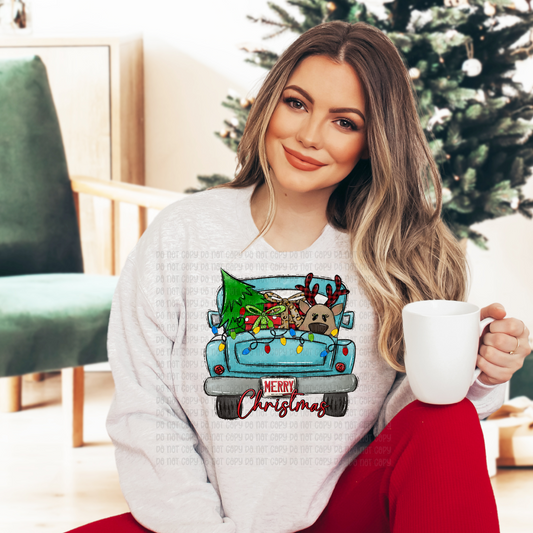 Merry Christmas truck - DTF