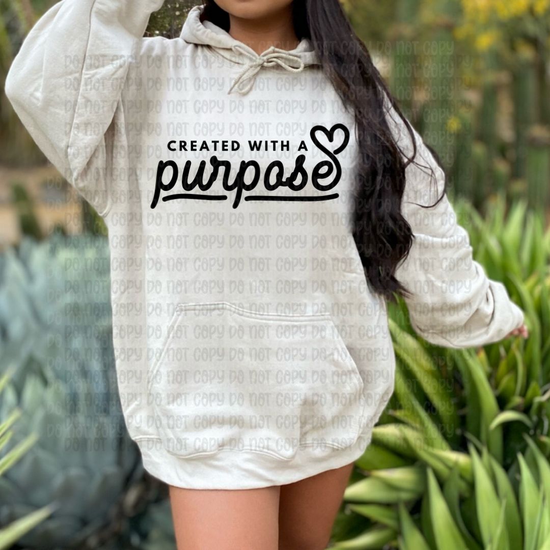 Created with a purpose - DTF