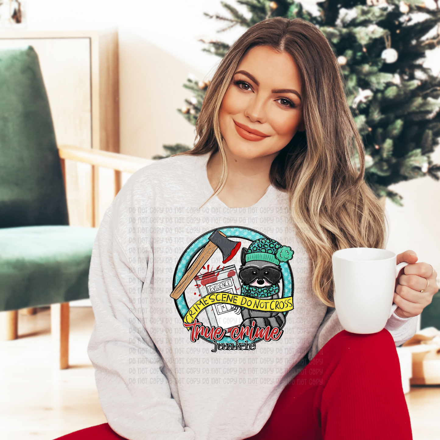 True crime racoon  - DTF