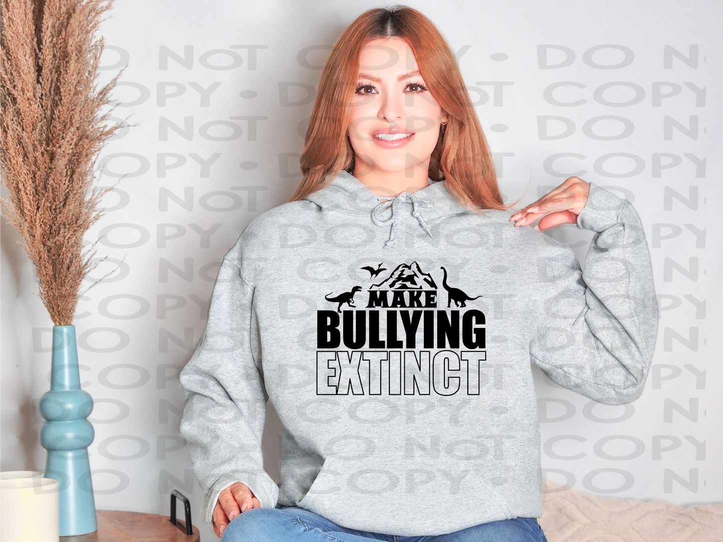 Make bullying extinct, black - DTF