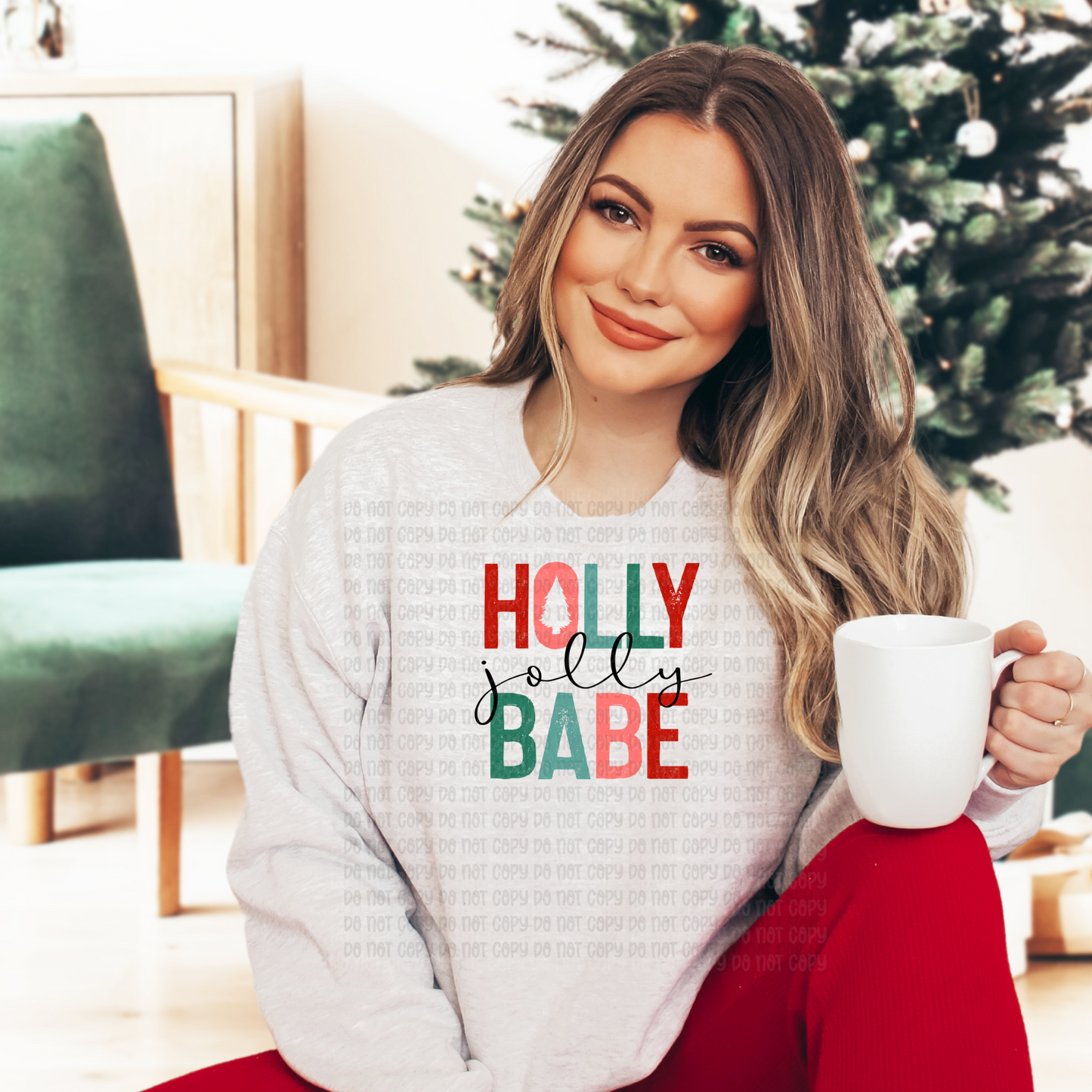 Holly Jolly babe - DTF